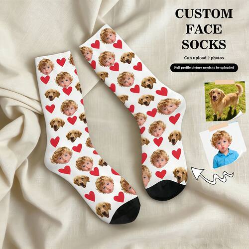 Custom avatar socks for men and women custom photo socks per