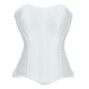 Bustiers for Top Sexy Corset Corsets Overbust White Women
