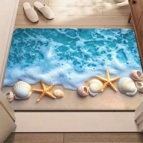 Ocean Element Floor Mat Living Room Bedroom Entry Doormat Ru