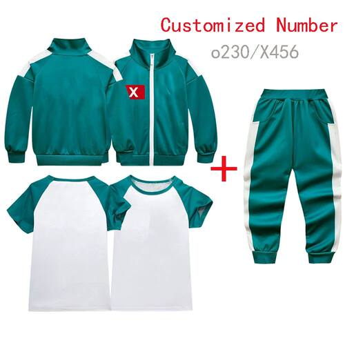 Customized Kids Calamarii Games 2 Costume Korea Boys Girls G