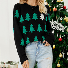 Shein Autumn And Winter Pullover Jacquard Christmas Tree Swe