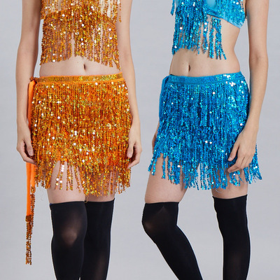 Halloween Belly Dance Waist Chain Indian Dance Hip Towel Seq