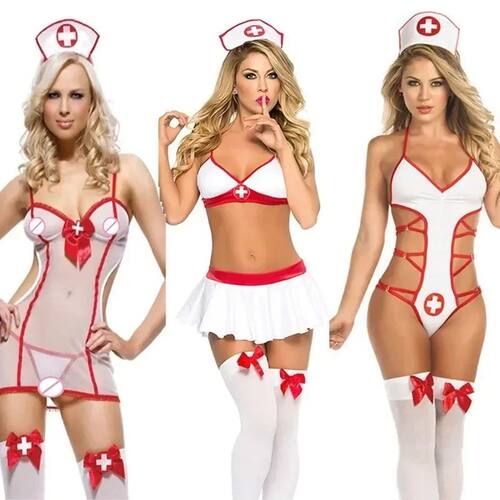 Doctor Nurse Uniform Women Sexy Cosplay Lingerie Costumes Br