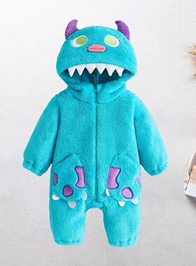 0-24months Toddler Baby Boys girls Monster Costume Fleece Lo
