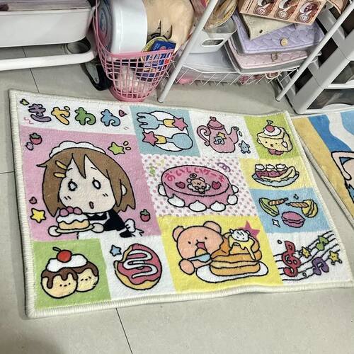Japanese-Style Cartoon Carpet Home Decor Soft And Absorbent