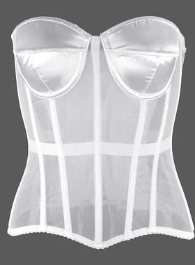 Women White Corsets Black Sexy Palace Fishbone Underwear Str