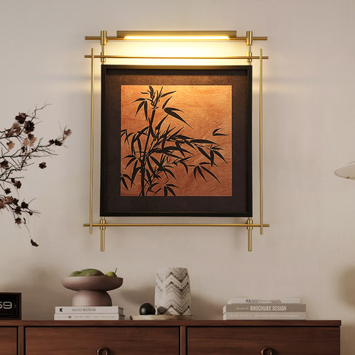 中古风壁画灯茶室挂画灯