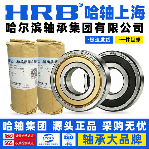 HRB轴承官企店 哈尔滨轴承 6306 6307 6308 6309 6310 6311-ZZ2RZ