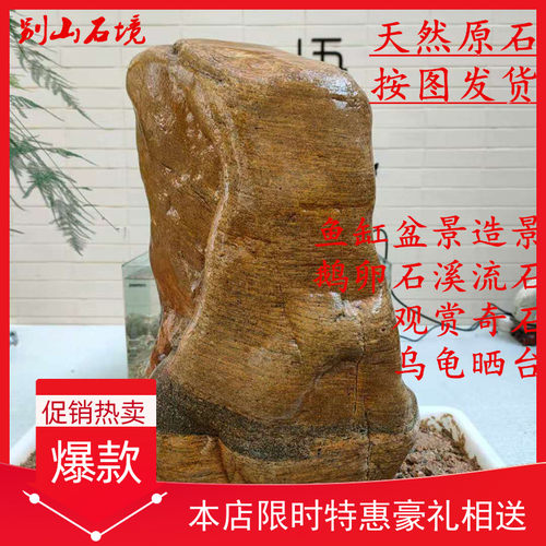 鱼缸造景石一石成景溪流石山形石