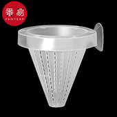红虫喂食器AA1sq301 漏斗投食圈杯喂鱼线虫杯子防飘散鱼缸喂食