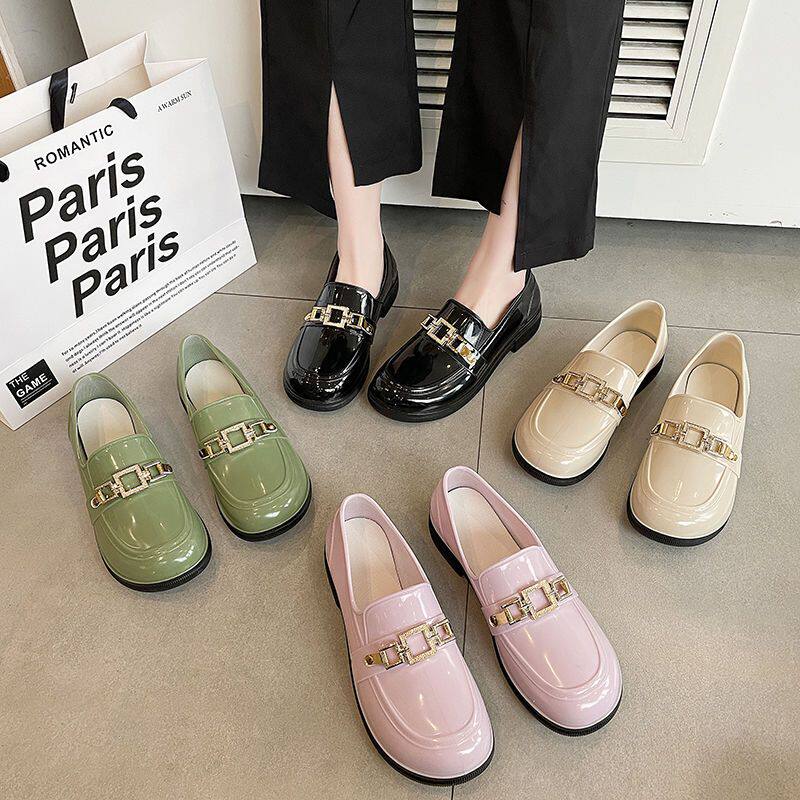 上海正牌新款雨鞋女款防滑夏季防水鞋女低帮厚底时尚雨靴厨房胶鞋