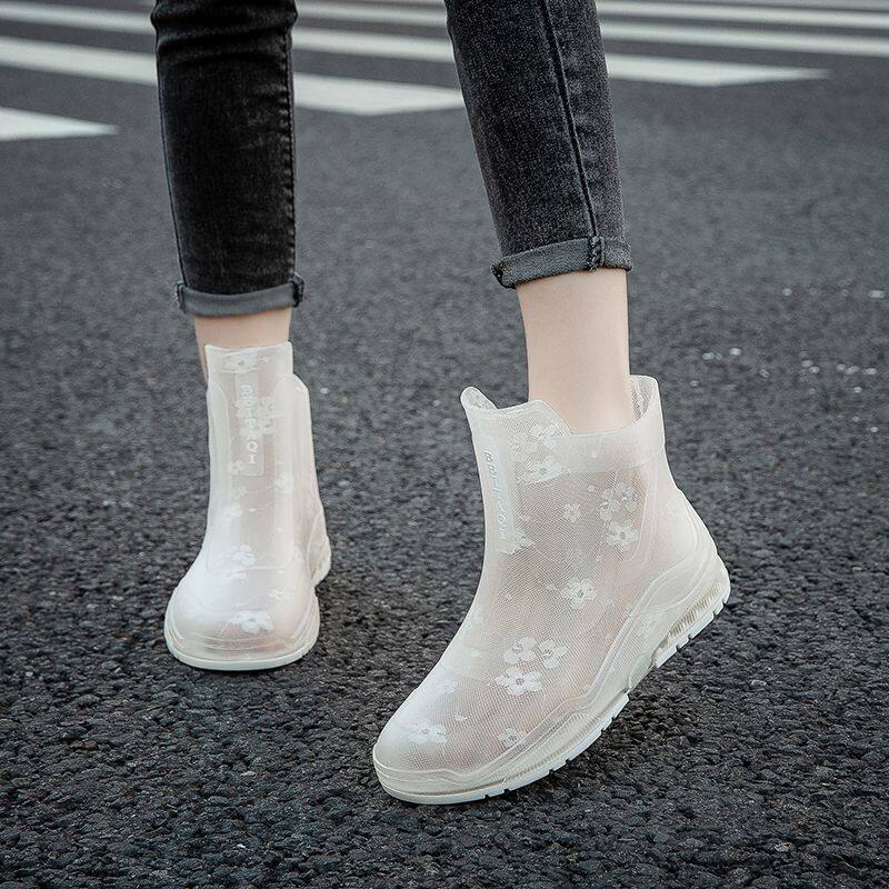 上海正牌新款雨鞋女款时尚外穿水鞋低帮网红成人雨靴防滑防水厨房