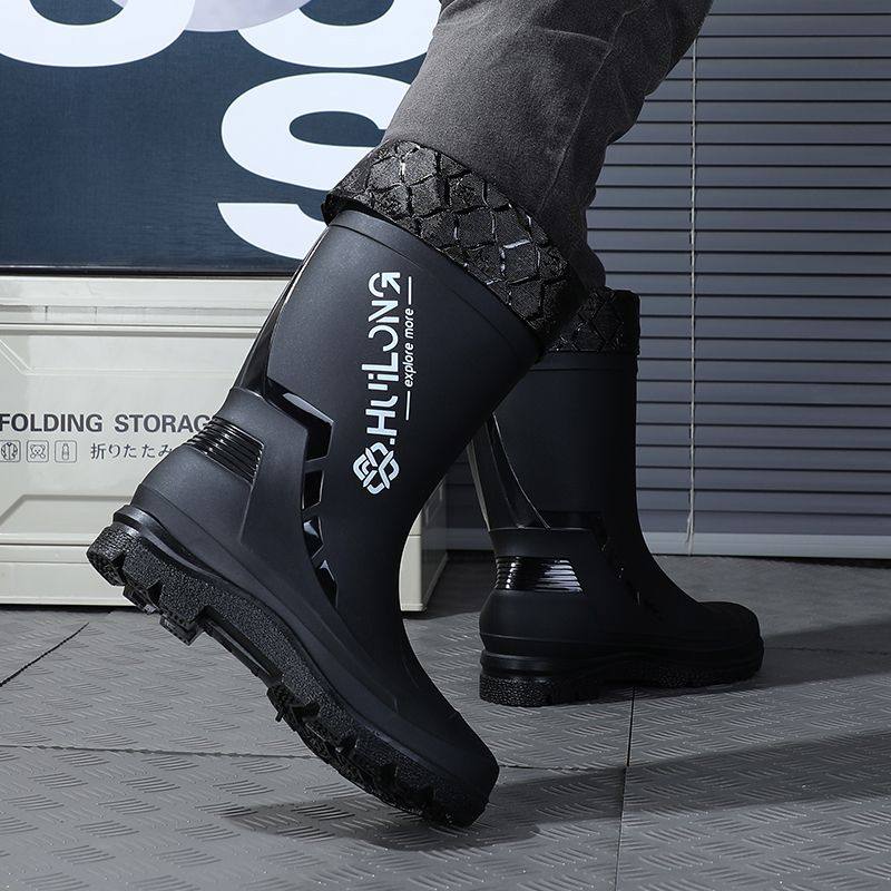 厨房防滑时尚新款防滑胶鞋耐磨雨靴防水水鞋束口耐磨水靴户外钓鱼,居家日用,雨鞋/雨靴,淘宝优惠券,粉丝福利购,淘宝优惠卷