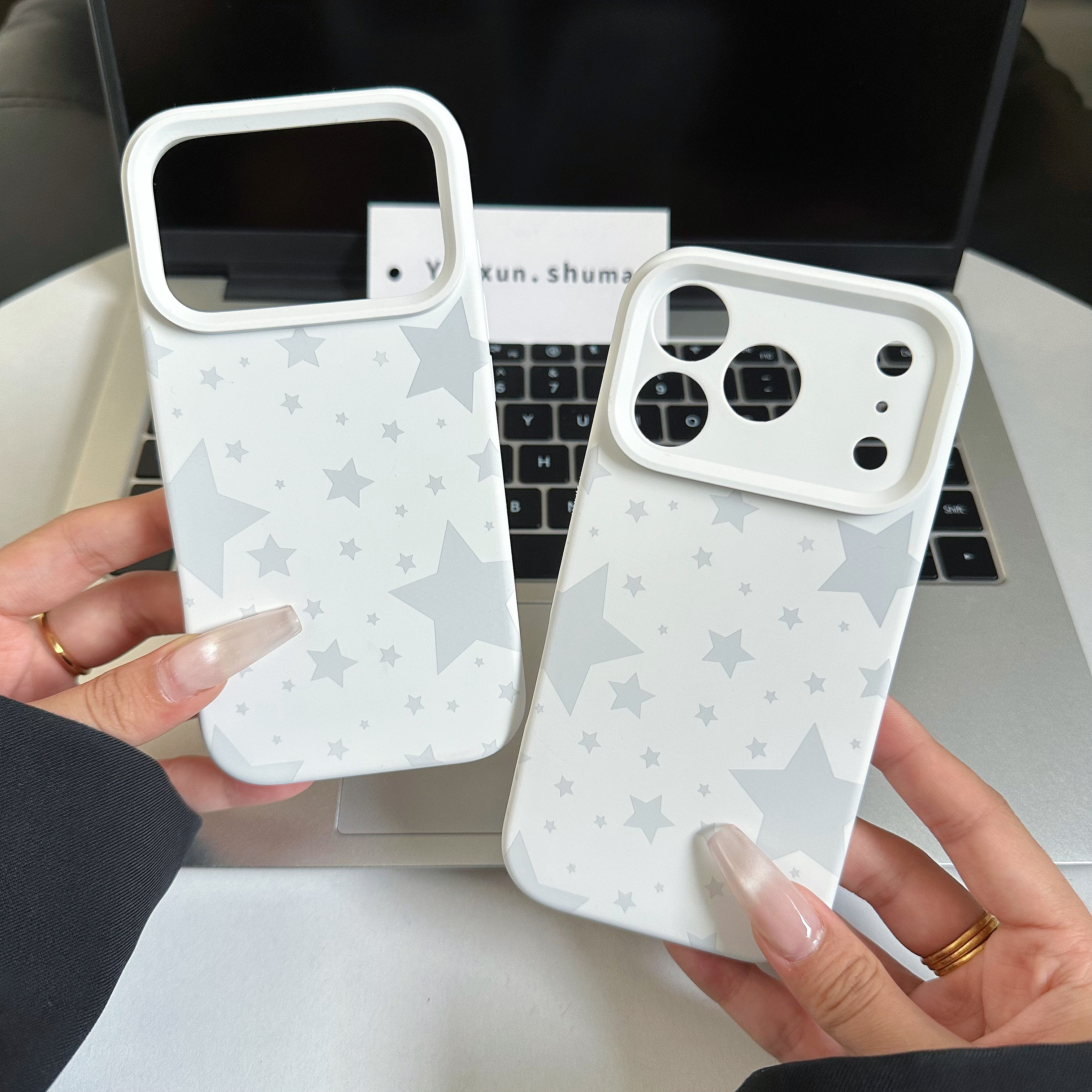 颜浔 纯白色星星手机壳华为液态硅胶材质小米适用苹果17promax一体式按键保护镜头加高16promax高级感手机壳,3C数码配件,手机保护套/壳,淘宝优惠券,粉丝福利购,淘宝优惠卷