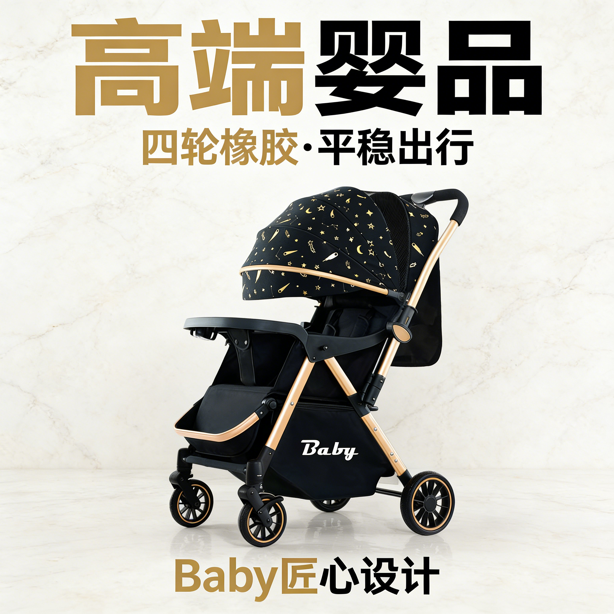 【双向推行】婴儿推车可坐可躺睡