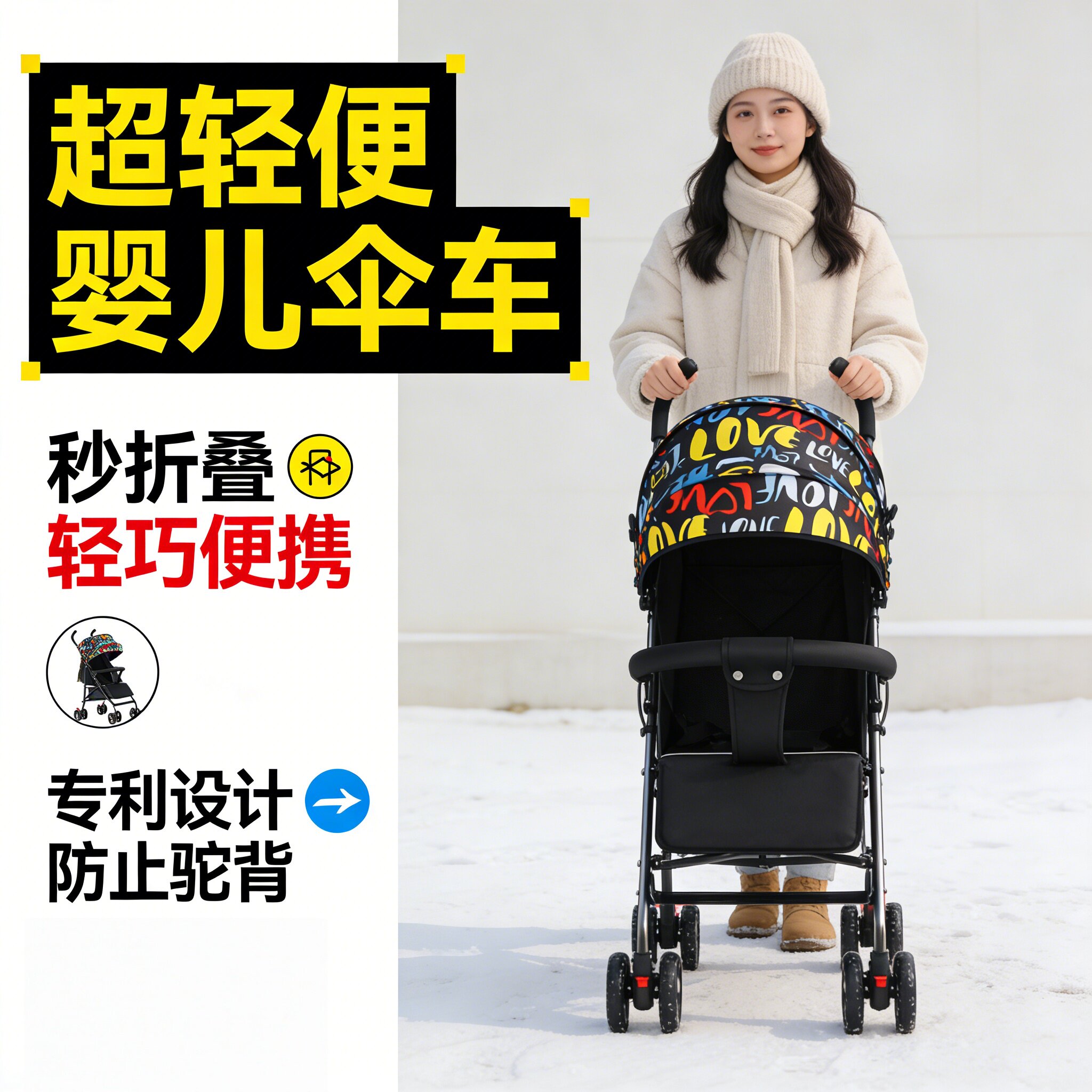 简易伞车2025新款婴儿推车可坐躺