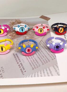 新款卡通可爱丑萌香肠嘴款戒指