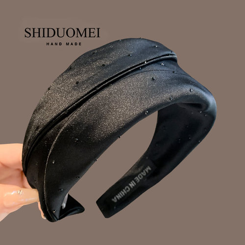 细闪高级感宽边发箍女2025年新款