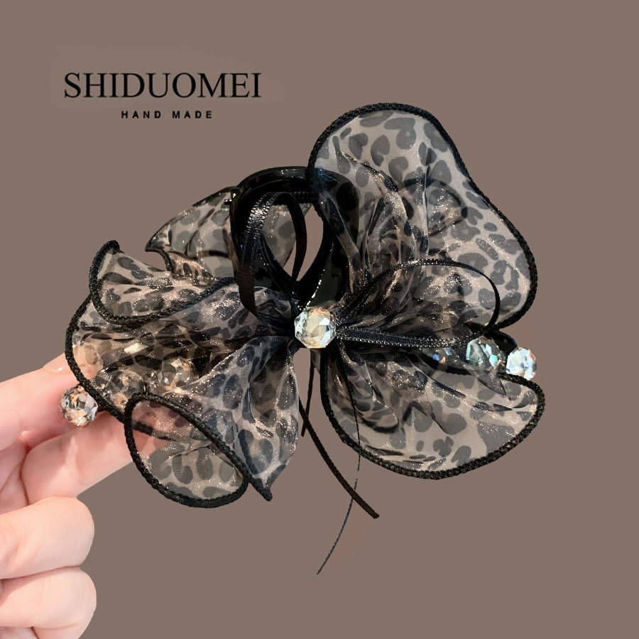 饰多美复古蝴蝶结大号抓夹