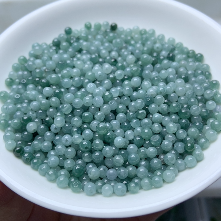 翡翠卡3.5mm冰蓝水100颗