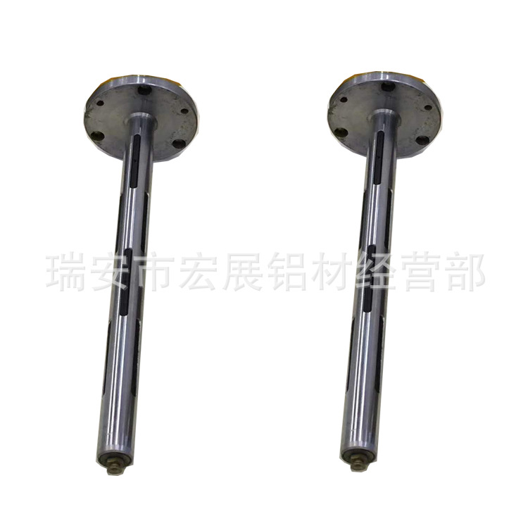 1-12寸法兰式键条式板条瓦片式气涨轴气涨辊膨胀轴气胀轴收料放料