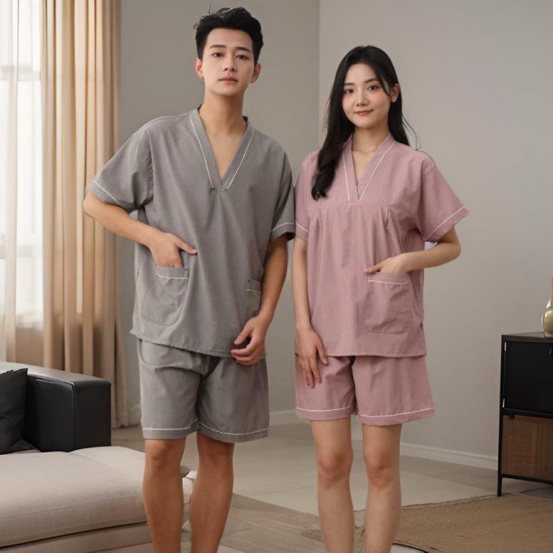 高档艾灸服纯棉汗蒸服女理疗服情侣浴服男款桑拿服洗浴足浴按摩服,居家布艺,汗蒸服,淘宝优惠券,粉丝福利购,淘宝优惠卷