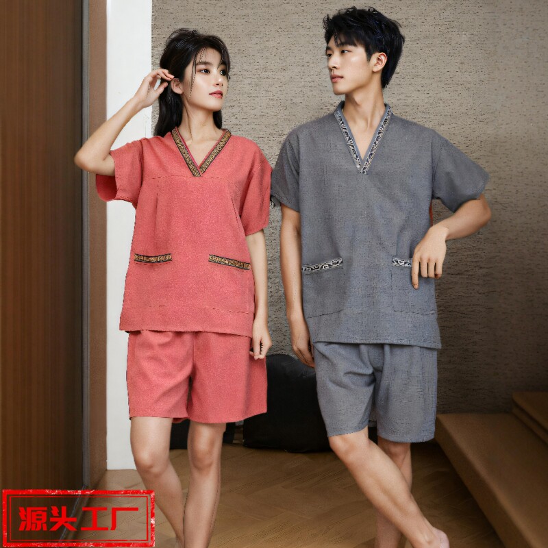 循环洗浴足疗女款温泉大码汗蒸服图片