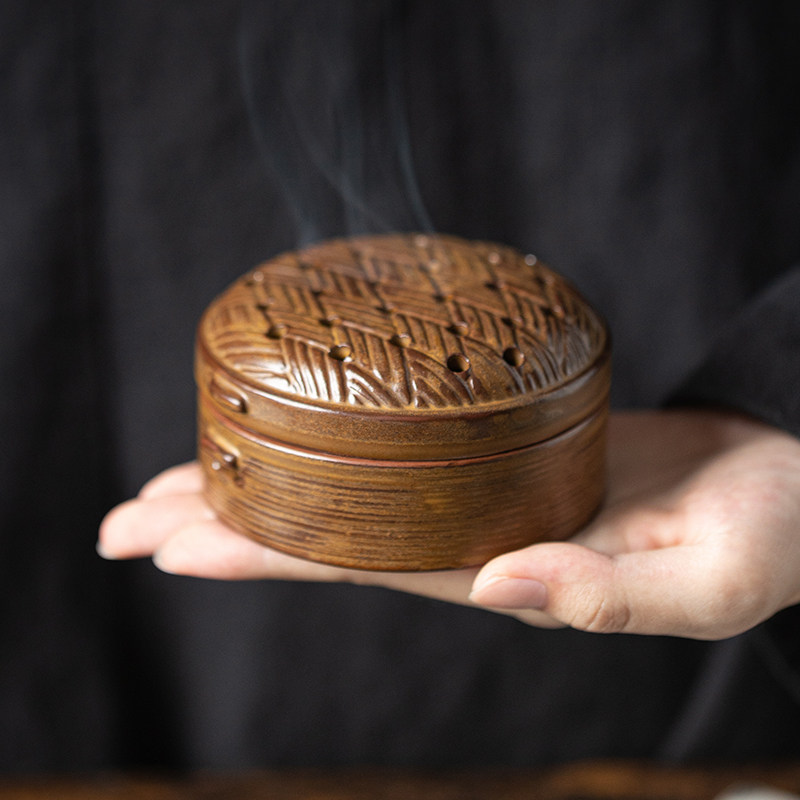 蒸笼盘香炉创意香座盘香架家用室内檀香炉沉香艾草香薰炉禅意摆件,家居饰品,香薰炉,淘宝优惠券,粉丝福利购,淘宝优惠卷