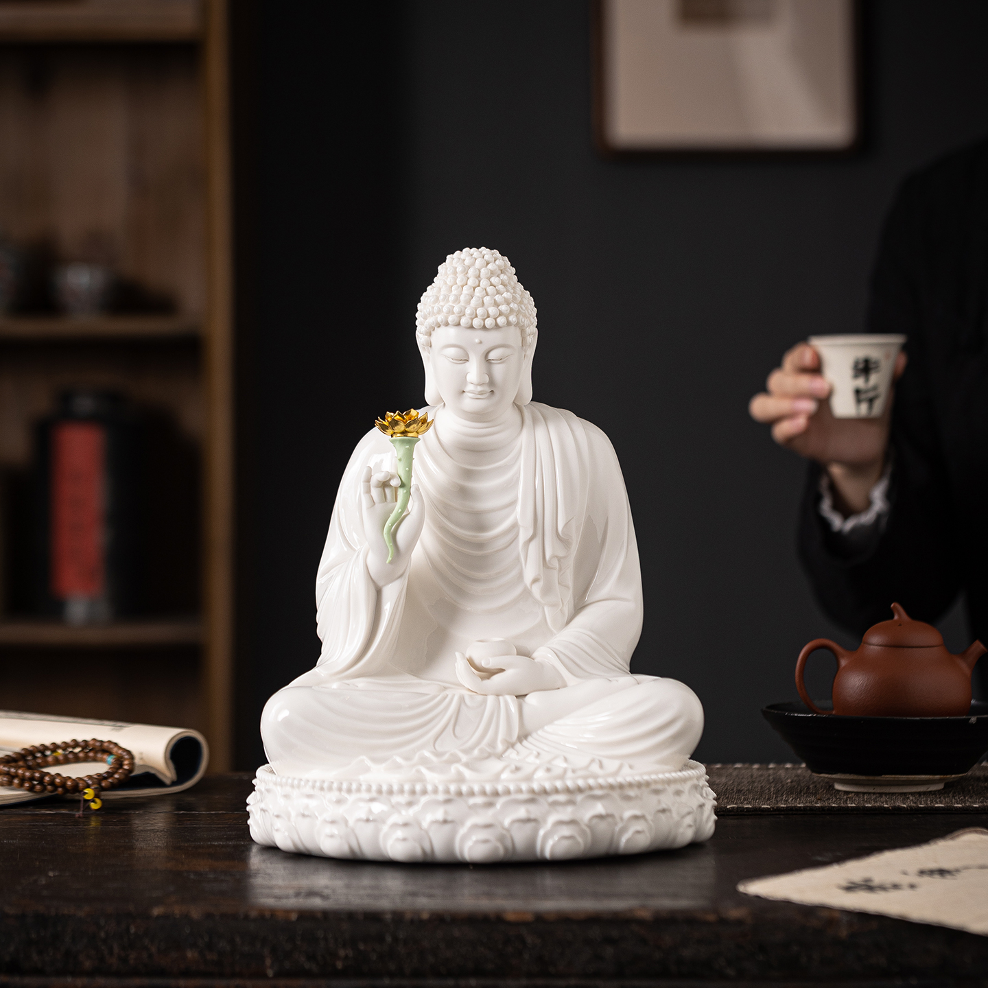 德化白瓷南无本师释迦牟尼