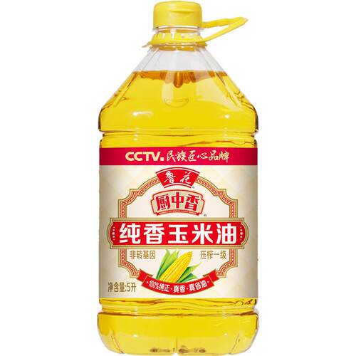 鲁花厨中香纯香玉米油5L*1瓶