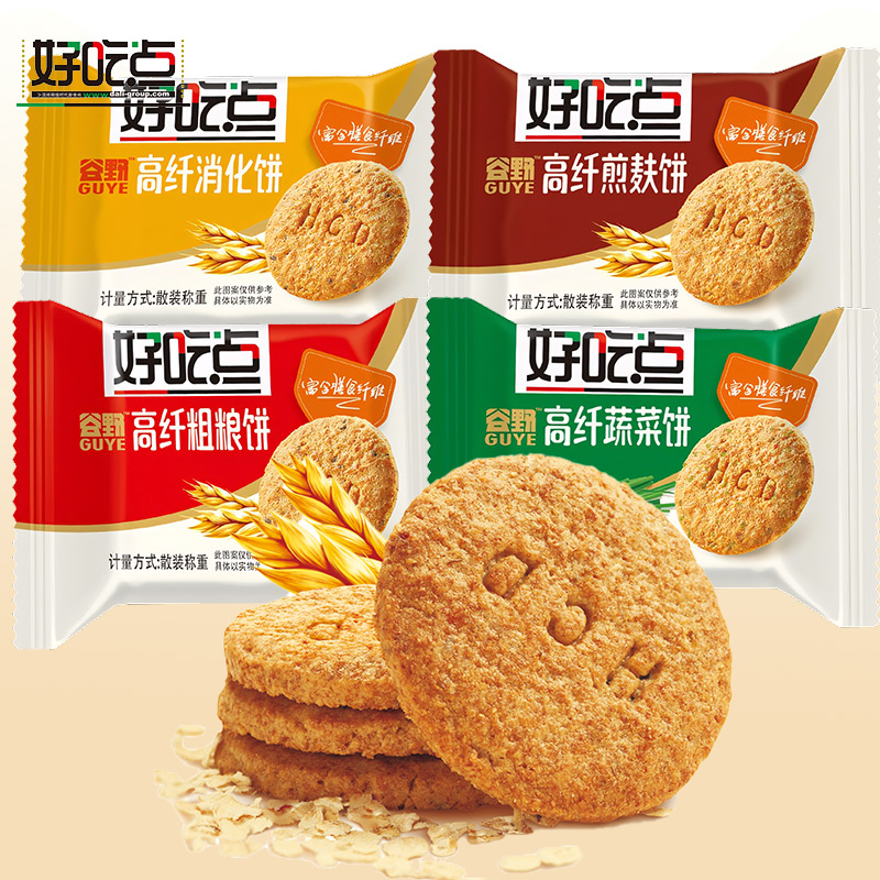 达利园好吃点高纤维粗粮饼干整箱