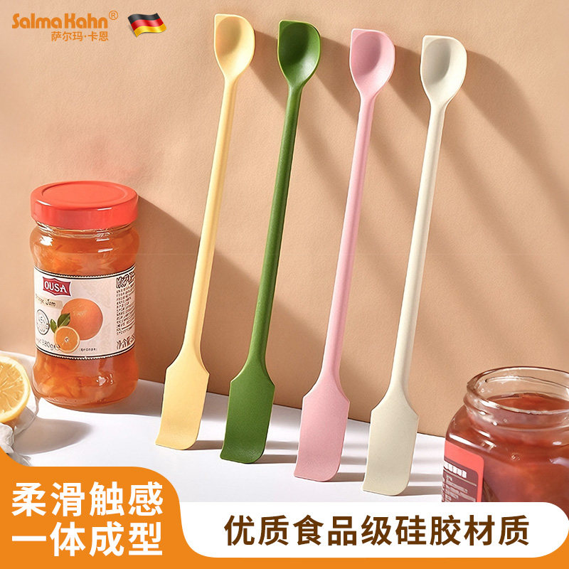 烘焙奶油刮刀多功能硅胶勺子长柄搅拌勺舀果酱刮勺黄油抹刀抹酱刀,厨房/烹饪用具,烘焙刮板,淘宝优惠券,粉丝福利购,淘宝优惠卷