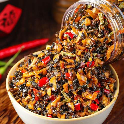 湖南外婆菜正宗下饭菜瓶装农村特产香辣梅干菜腊肉开胃咸菜萝卜干