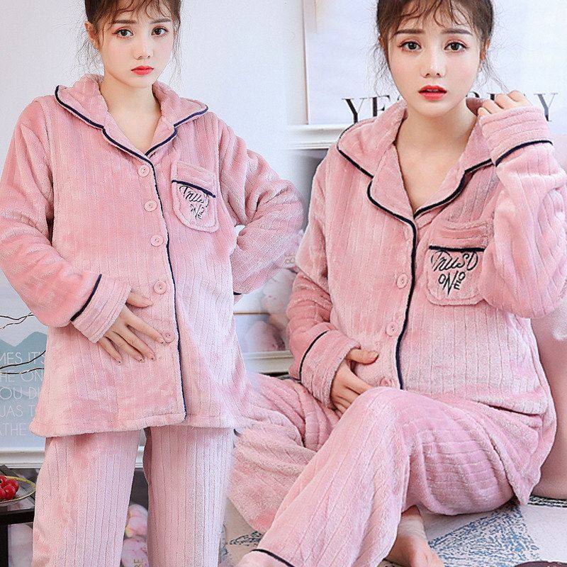 月子服秋冬季法兰绒孕妇睡衣加厚保暖哺乳服珊瑚绒产后喂奶衣外出,孕妇装/孕产妇用品/营养,套装,淘宝优惠券,粉丝福利购,淘宝优惠卷