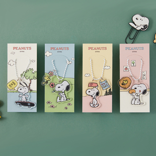 韩国进口史努比PEANUTS男女精致钥匙扣网红钥匙链高级感挂件挂饰