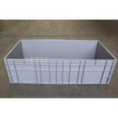 1200×600×340加宽加大灰色物流箱子塑料周转箱养鱼长箱子12634