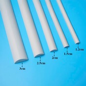 饰格栅板波浪板护墙板塑料pu弧形挡板 pvc半圆线条装 饰背景墙面装