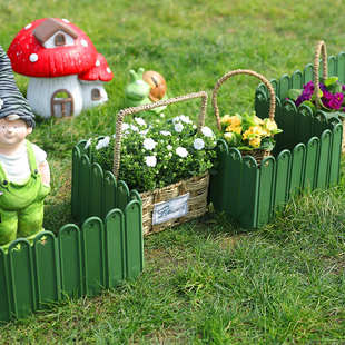 花圃围栏栅栏装饰户外庭院花池草坪花坛挡土板菜地花池菜园小篱笆