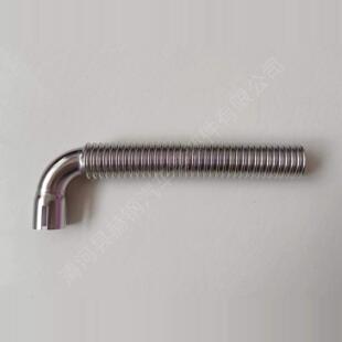 柴暖加热器发电机发动机废气排气管弯头接头不锈钢波纹排烟管加长