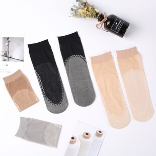 夏季 浅口超薄水晶袜短筒袜子防滑肉色夏天 女士短袜丝袜防勾丝薄款