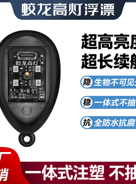 蛟龙高灯浮漂可视锚鱼专用8珠超亮水下夜钓红外感应无光带灯漂4珠