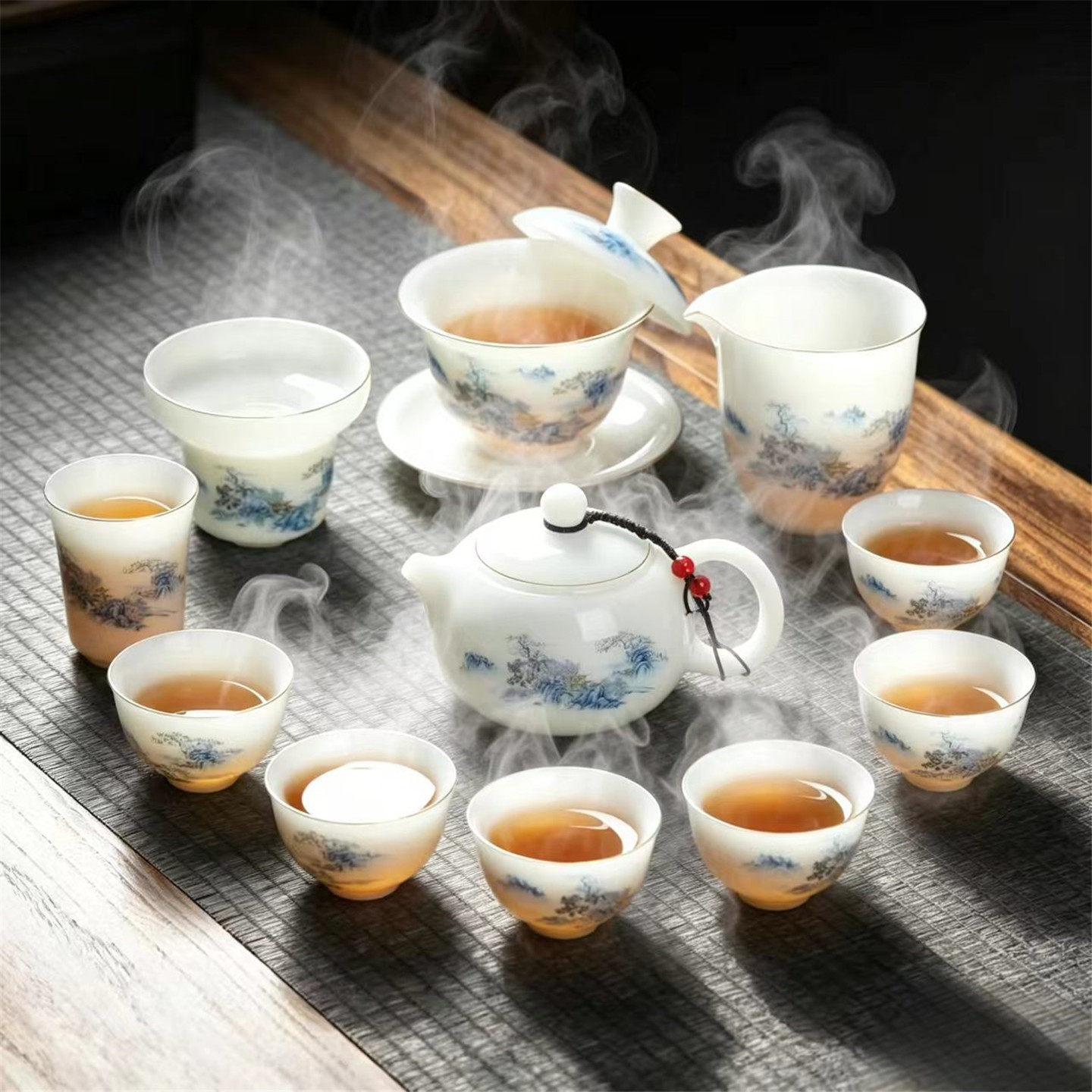 茶杯茶具套装茶艺泡茶专用白瓷2026新款新型家用陶瓷6只礼品高级1