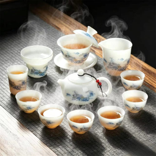  胎质如玉通透雅致国风不烫手