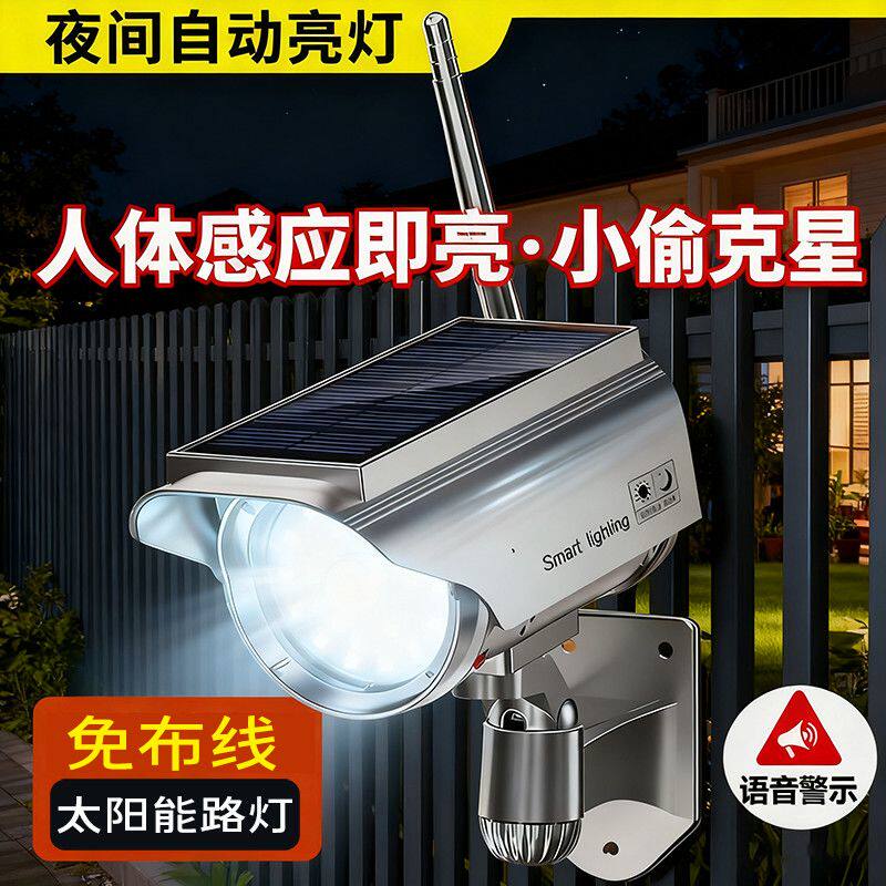 假摄像头仿真带语音语音提醒报警假监控假的摄像头室外仿真摄像头