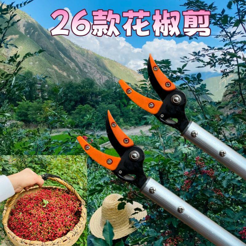 高空剪枝专用剪刀新款摘花椒神器加长花椒采摘神器剪花椒摘果器工
