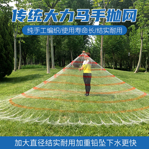 老式鱼网传统手工大力马线编织