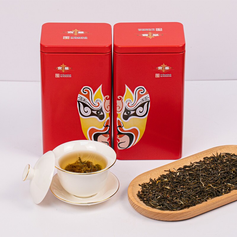 京华茶叶茉莉花茶 茉莉珍茗 特级浓香型中华老字号茗茶 罐装250g