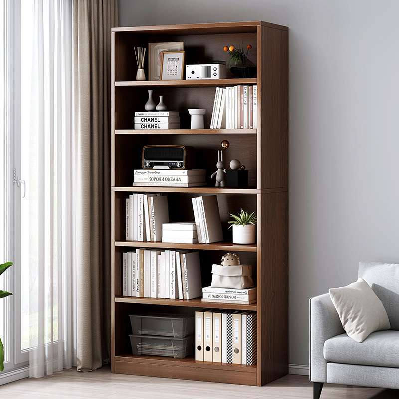 书架落地书柜客厅靠墙多层置物柜简易办公室储物柜家用收纳展示柜