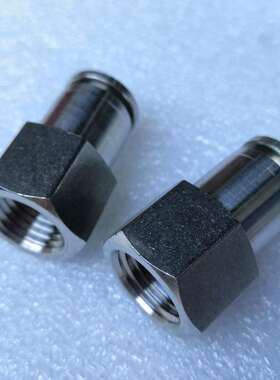 304不锈钢直通快插内螺纹接头 PCF内丝终端快接 G牙直接