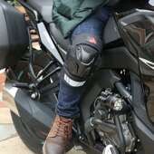 男女电动车机车摩托车骑行护膝护肘骑士套装 防风防摔防撞护腿护具